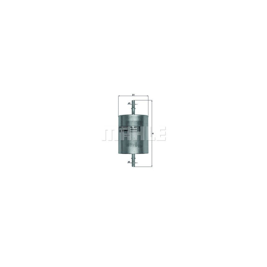 MAHLE ORIGINAL KL 409 Fuel filter In-Line Filter