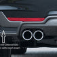 Rieger 00088070 BMW 4 Series F32 F33 F36 Rear Diffuser for Original Tailpipe Left - Glossy Black