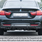 Rieger 00088070 BMW 4 Series F32 F33 F36 Rear Diffuser for Original Tailpipe Left - Glossy Black