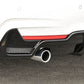 Rieger 00088070 BMW 4 Series F32 F33 F36 Rear Diffuser for Original Tailpipe Left - Glossy Black