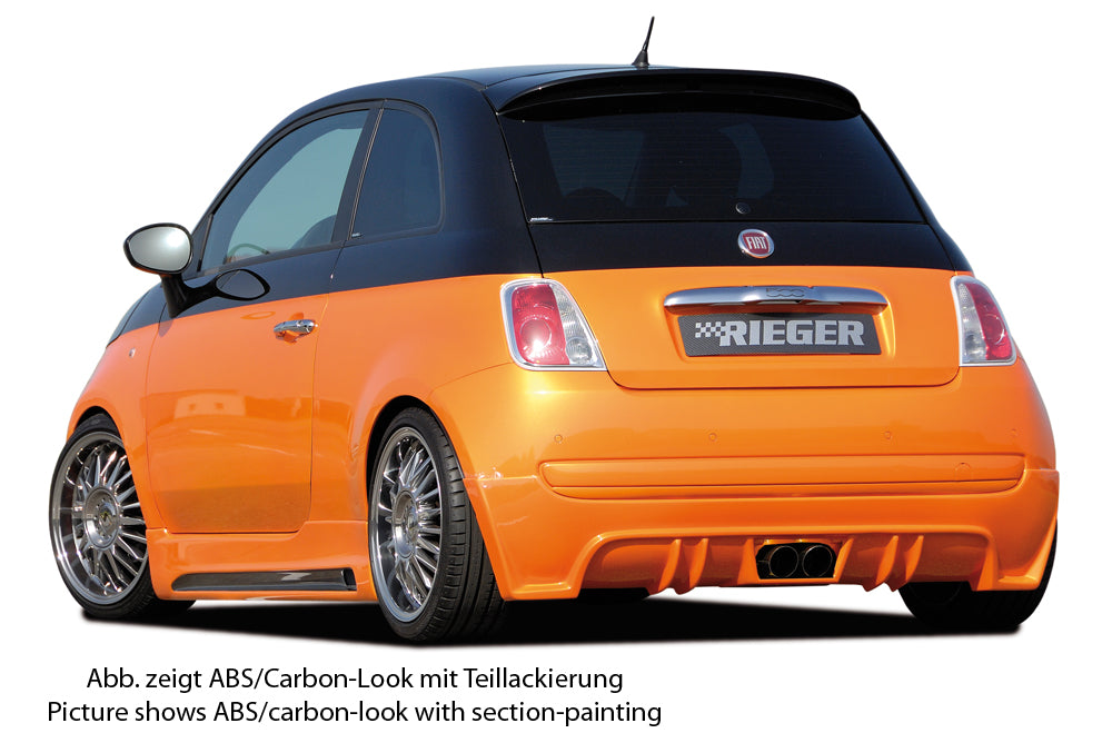 Rieger 00056065 Fiat 500 (312) Right Side Skirt