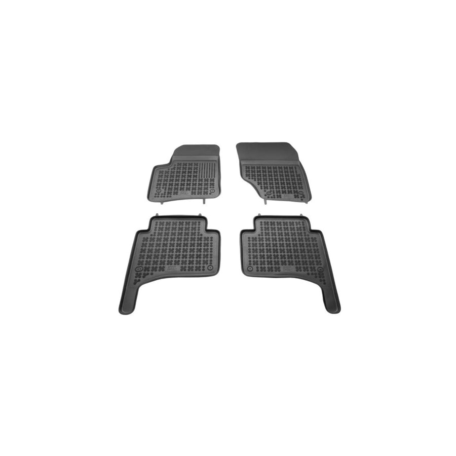 REZAW PLAST Tailored 200105 Floor mat set Elastomer, Front and Rear, Quantity: 4, Black