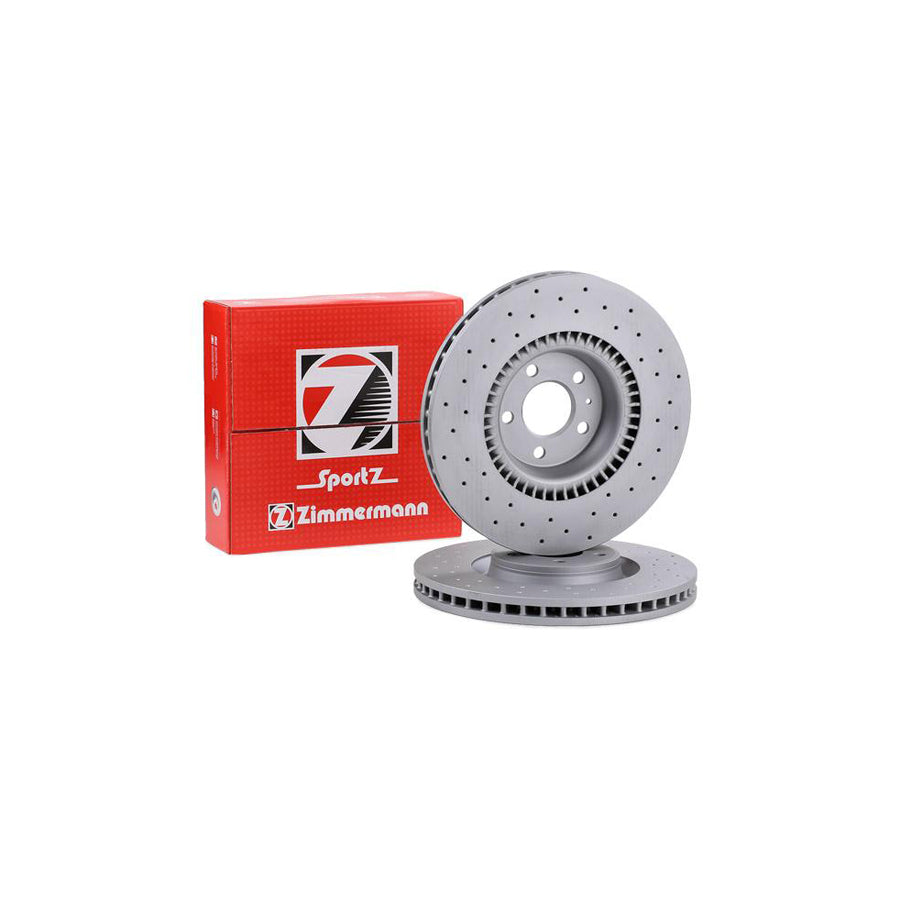 ZIMmERMANN SPORT COAT Z 100 3357 52 Brake Disc Internally Vented Perforated Coated High carbon