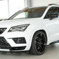 Rieger 00088227 SEAT 5FP Ateca Cupra Front Splitter - Glossy Black