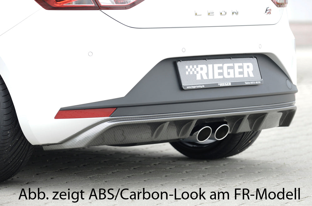 Rieger 00088069 SEAT 5F Leon Rear Diffuser