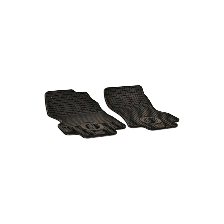 WALSER 50446 Floor mat set for FORD TRANSIT Elastomer, Front, Quantity: 2, Black