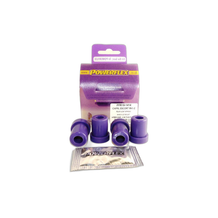 Powerflex PFR19-1414 Ford Leaf Spring Shackle Mounts (Inc. Escort & Capri) | Duco Car Parts UK Car Parts