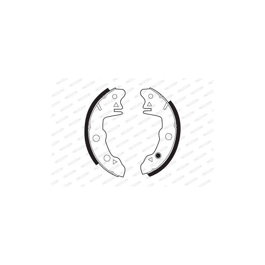 FERODO PREMIER FSB46 Brake Shoe Set with accessories