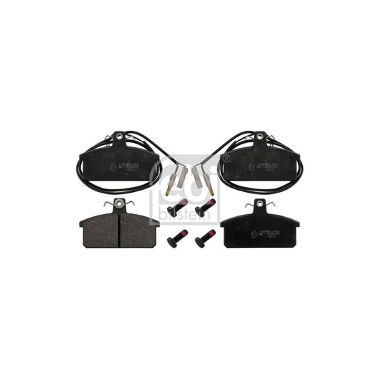 Febi Bilstein 116096 Brake Pad Set For Lancia Delta I 831 Front Axle Incl Wear Warning Contact With Bolts Screws