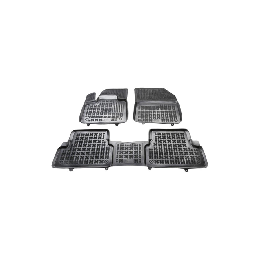 REZAW PLAST 201314 Floor mat set for PEUGEOT 3008 II Off-Road (M_) Elastomer, Front and Rear, Black