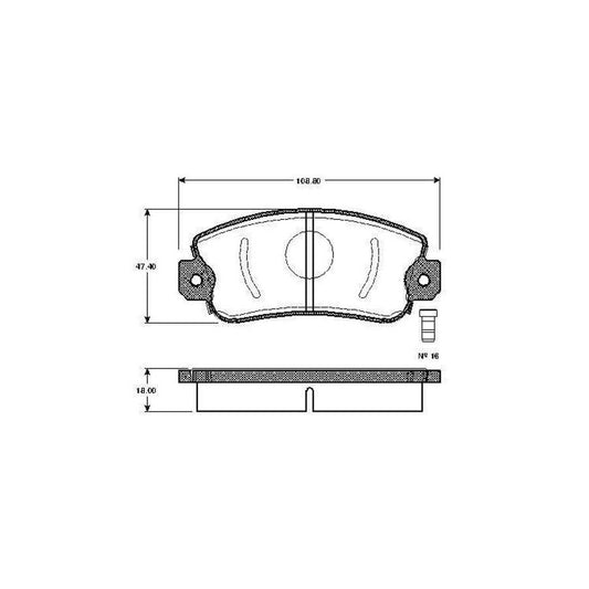 Bosch 0986Tb2201 Brake Pad Set Incl Wear Warning Contact With Accessories