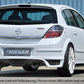 Rieger 00099325 Opel Astra H Rear Diffuser for Twin Tailpipe Left & Right - Carbon-Look