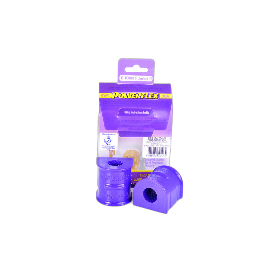 Powerflex PFR19-1204-21 Volvo Mazda Ford Rear Anti Roll Bar To Chassis Bush 21mm (Inc. V50, S40, Mazda 3, Focus) | Duco Car Parts UK Car Parts