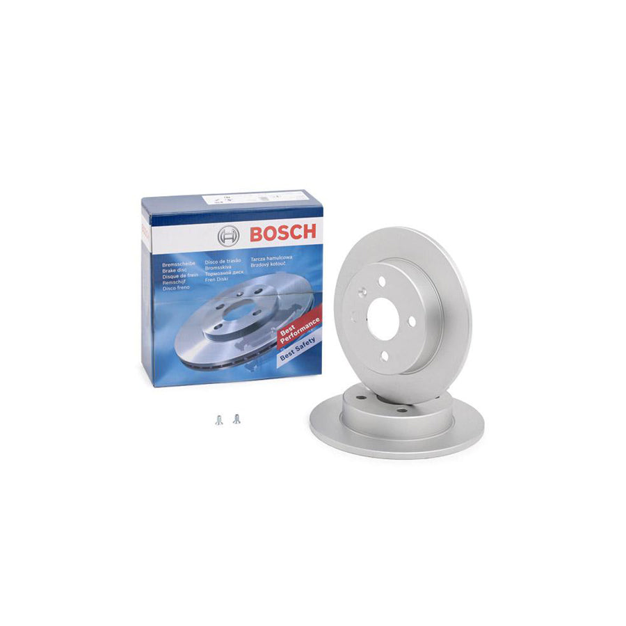 BOSCH 0 986 478 882 Brake Disc Solid Coated with bolts screws
