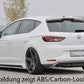 Rieger 00088068 SEAT 5F Leon Rear Diffuser for Twin Tailpipe Left & Right - Glossy Black