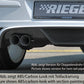 Rieger 00099324 Opel Astra H Rear Diffuser for Tailpipe Left - Carbon-Look