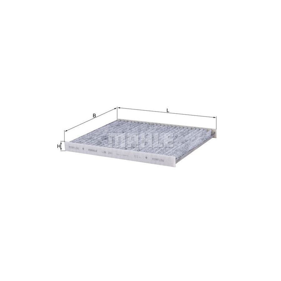 MAHLE ORIGINAL LAK 241 Pollen filter Activated Carbon Filter
