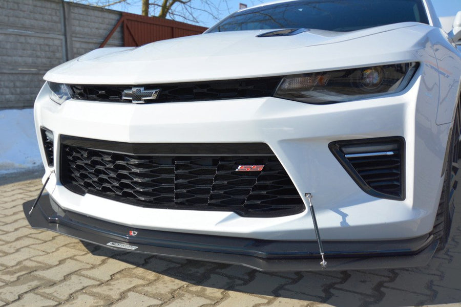 Maxton Design CH-CA-6-2SS-FD2T+CNCA Hybrid Front Splitter Chevrolet Camaro MK6 SS | Duco Car Parts UK Car Parts