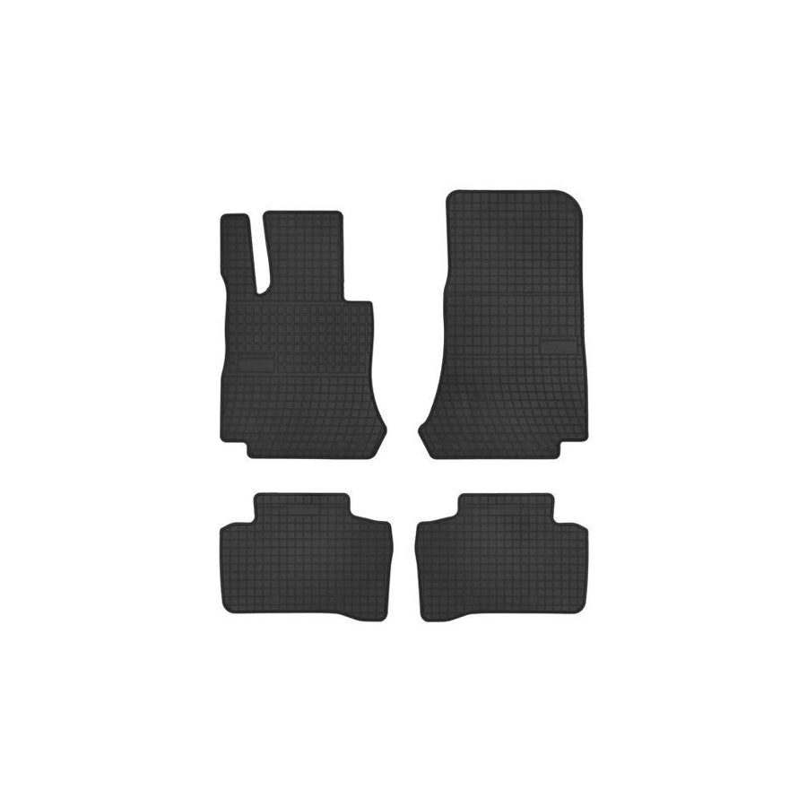 FROGUM 401938 Floor mat set suitable for MERCEDES-BENZ GLS (X166) Elastomer, Front and Rear, Quantity: 4, Black
