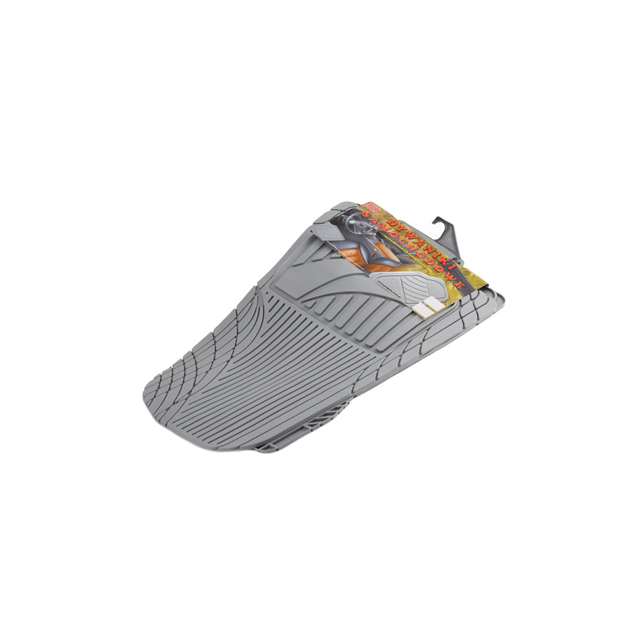 POLGUM Universal fit AH007PS Floor mat set Elastomer, Front, Quantity: 2, Grey