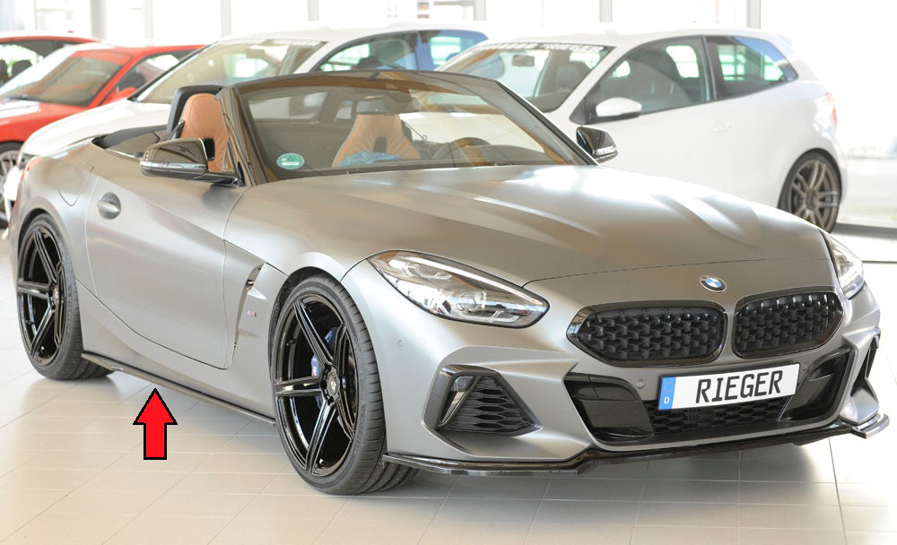 Rieger 00050522 BMW Z4 G4Z G29 Right Side Skirt Splitter -  Matte Black