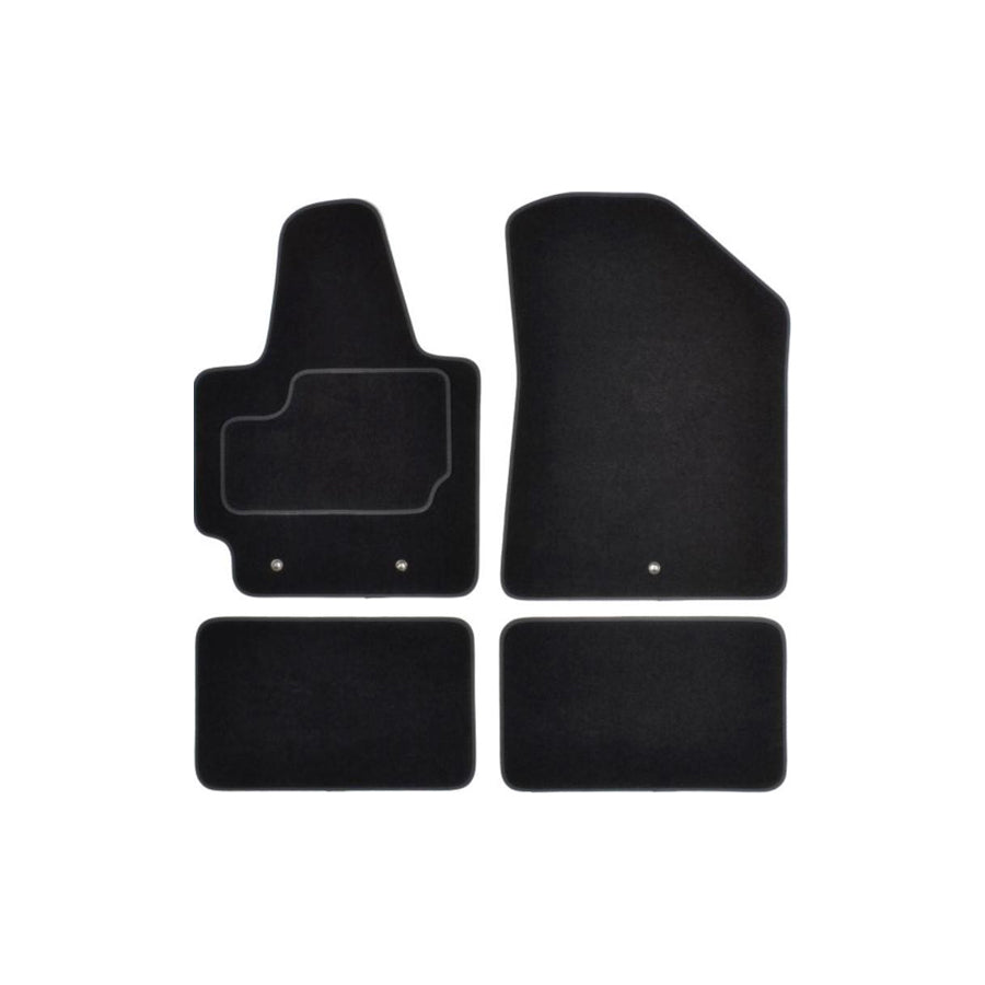 MAMMOOTH Tailored A041 KIA172 PRM 01 Floor mat set for KIA Soul II (PS) Textile, Front and Rear, Quantity: 4, Black