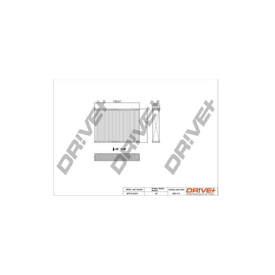 Dr!Ve+ Dp1110.12.0111 Pollen Filter | Duco Car Parts UK Car Parts