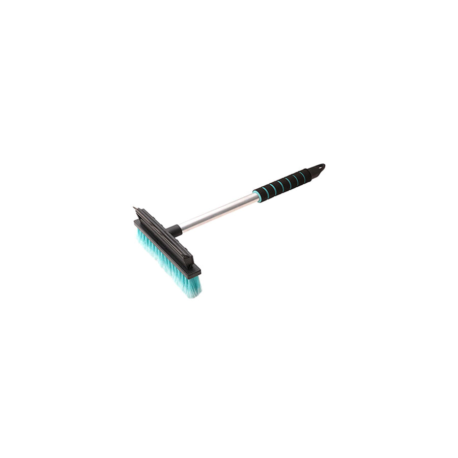 TOM PAR K T9095 Interior detailing brushes 2 in 1, Non-slip Handle, Plastic, Flexi blade, Length: 42cm