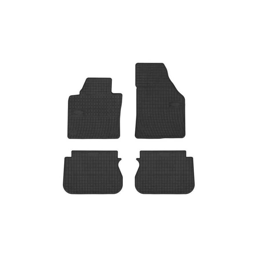 FROGUM Tailored 0391 Floor mat set for VW CADDY Elastomer, Front and Rear, Quantity: 4, Black, (LHD)