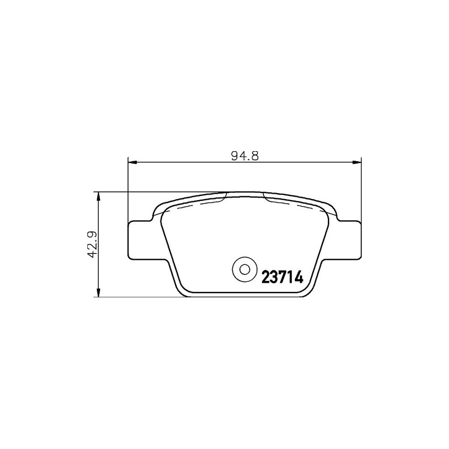 Hella 8DB 355 018 851 Brake Pad Set Not Prepared For Wear Indicator With Brake Caliper Screws With Accessories