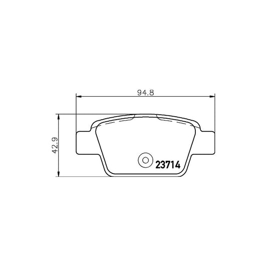 Hella 8DB 355 018 851 Brake Pad Set Not Prepared For Wear Indicator With Brake Caliper Screws With Accessories