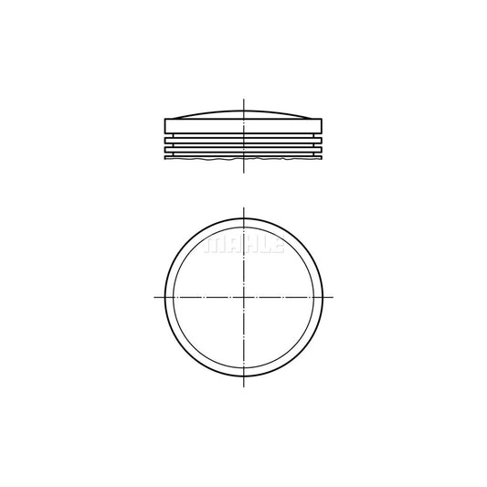 MAHLE ORIGINAL 279 16 00 Piston 92,07 mm, without cooling duct