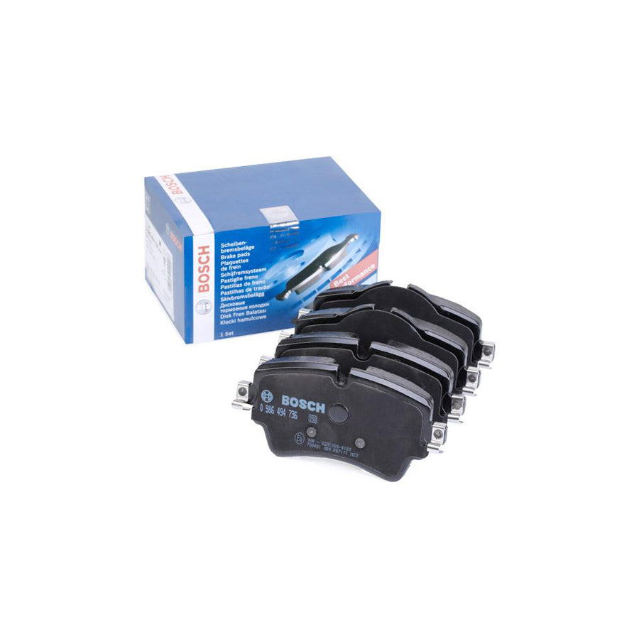 Bosch 0986494736 Brake Pad Set Excl Wear Warning Contact BP1751