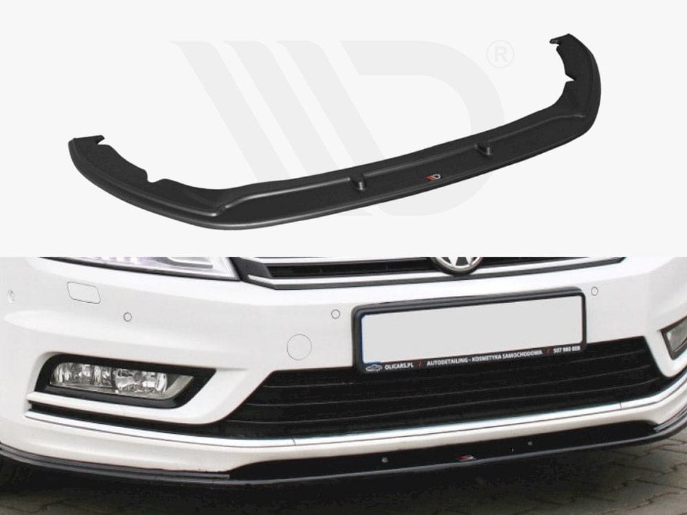 Maxton Design VW-PA-B7-RLINE-FD1T Front Splitter V.1 VW Passat B7 R-line (2010-2014) | Duco Car Parts UK Car Parts