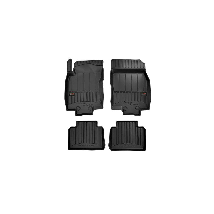 FROGUM Tailored 3D409514 Floor mat set for NISSAN X-Trail (T32) Elastomer, Front and Rear, Quantity: 4, Black, (LHD)