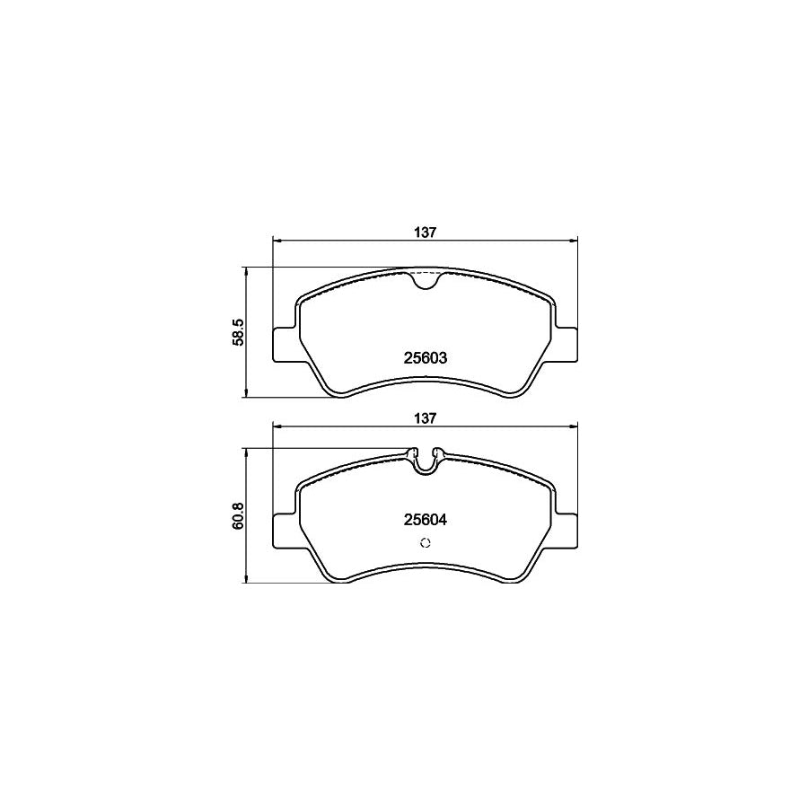 Hella 8DB 355 020 721 Brake Pad Set Prepared For Wear Indicator With Brake Caliper Screws With Accessories