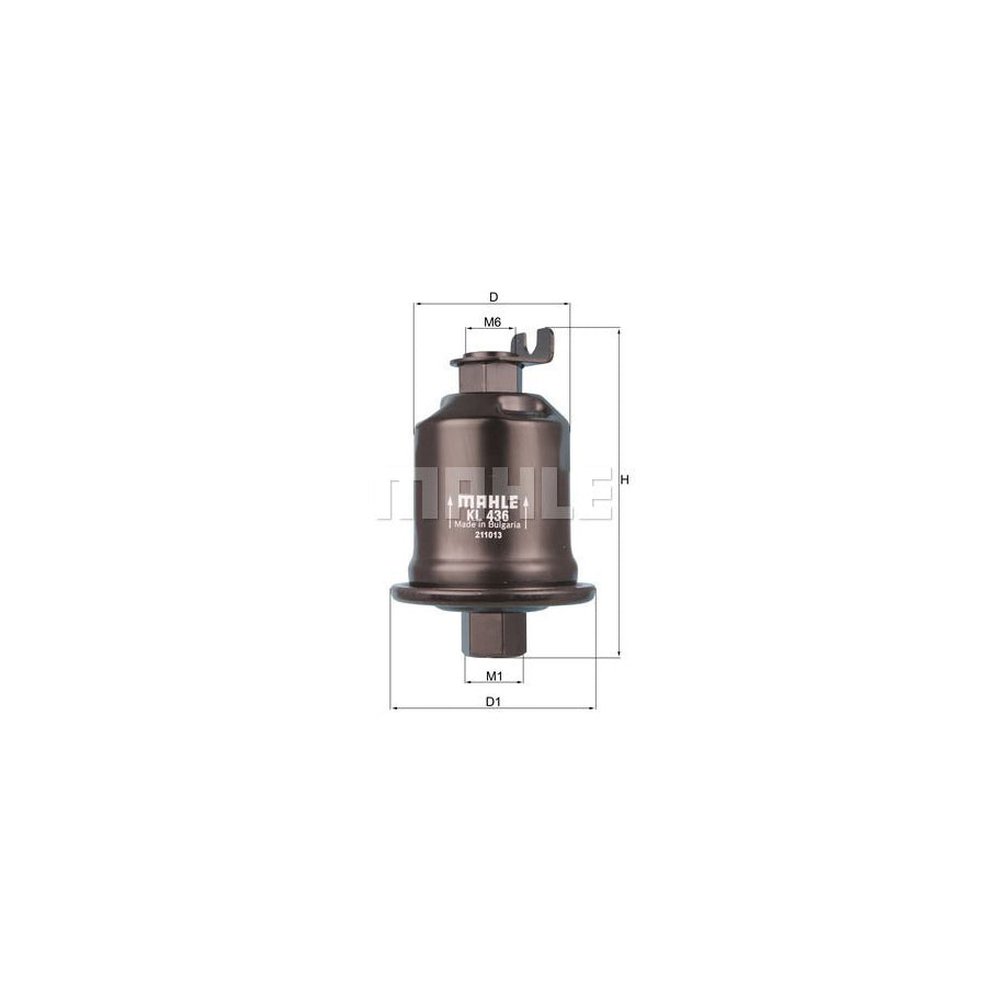 MAHLE ORIGINAL KL 436 Fuel filter for MITSUBISHI CARISMA In-Line Filter