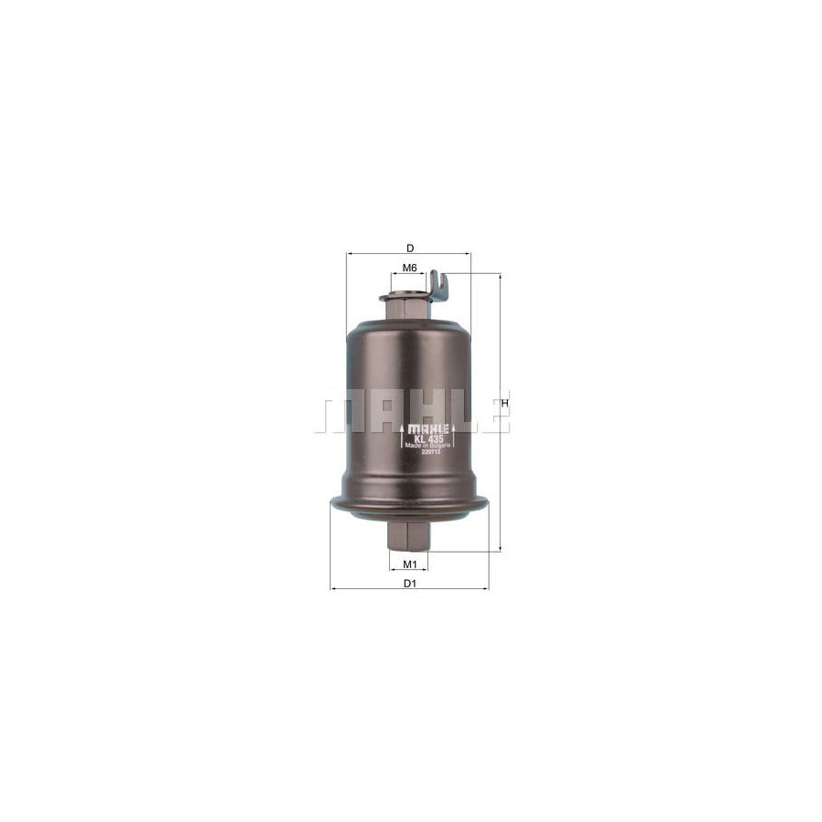 MAHLE ORIGINAL KL 435 Fuel filter In-Line Filter