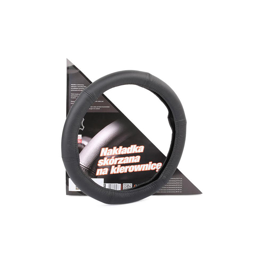 MAMMOOTH CP10060 Steering wheel cover Black, ?: 35-37cm, Leather
