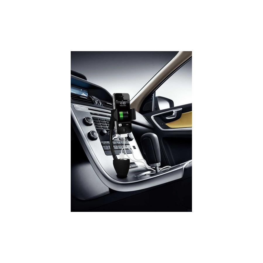 TECHNAXX TE06 3886 Car phone holder 58-85 mm, flexible arm, with charger