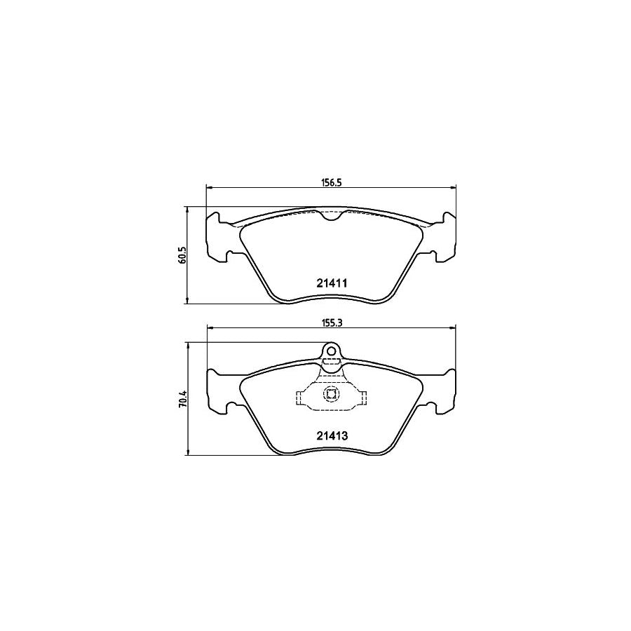 Hella 8DB 355 007 731 Brake Pad Set Prepared For Wear Indicator