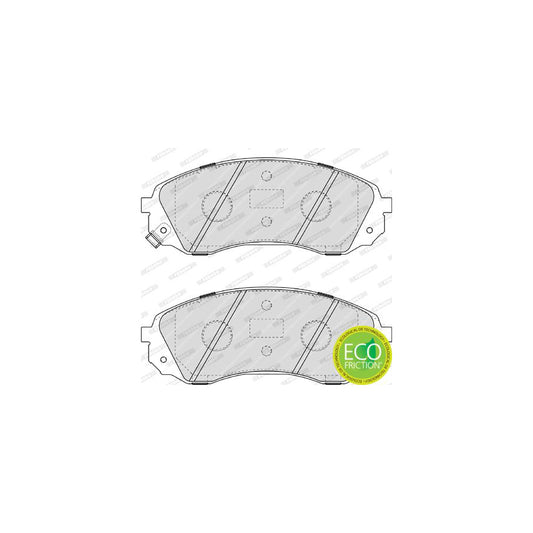 Ferodo Premier Eco Friction Fdb4113 Brake Pad Set For Kia Sedona Ii Vq With Acoustic Wear Warning With Accessories