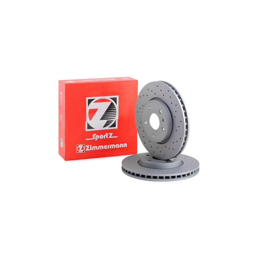 ZIMmERMANN SPORT COAT Z 430 2615 52 Brake Disc Internally Vented Perforated Coated High carbon