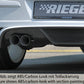 Rieger 00099333 Opel Astra H Rear Diffuser for Twin Tailpipe Left - Carbon-Look