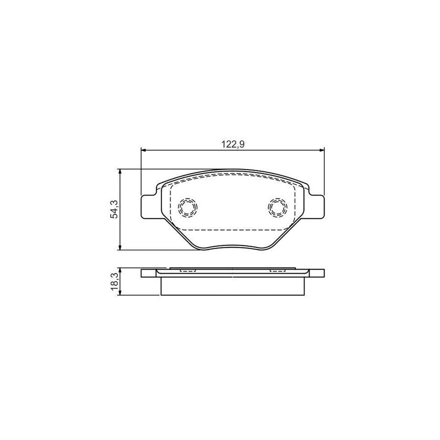 Bosch 0986495069 Brake Pad Set For Renault Megane With Mounting Manual BP1528