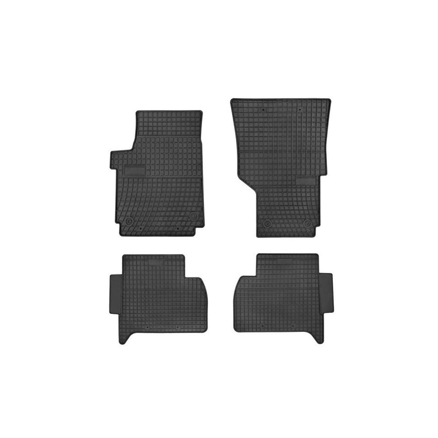 FROGUM Tailored 0401 Floor mat set for VW Amarok Pickup (2HA, 2HB, S1B, S6B, S7A, S7B) Elastomer, Front and Rear, Quantity: 4, Black, (LHD)