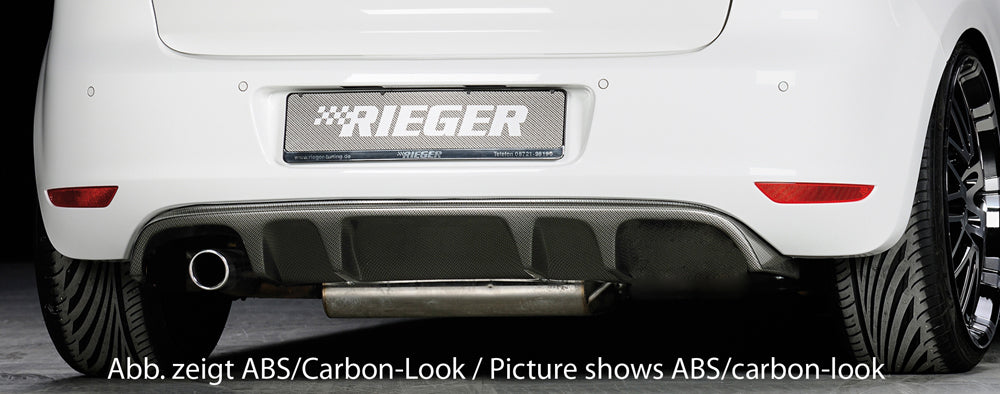 Rieger 00059510 VW Mk6 Golf Rear Diffuser