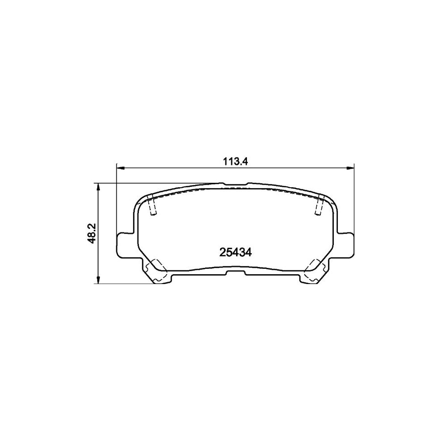 Hella 8DB 355 020 601 Brake Pad Set Incl Wear Warning Contact With Accessories