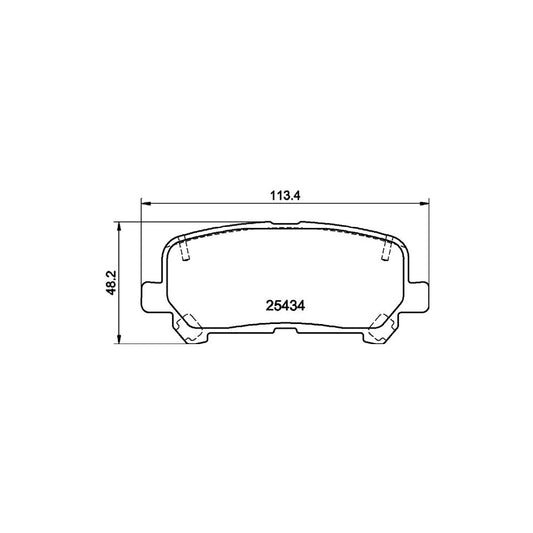 Hella 8DB 355 020 601 Brake Pad Set Incl Wear Warning Contact With Accessories