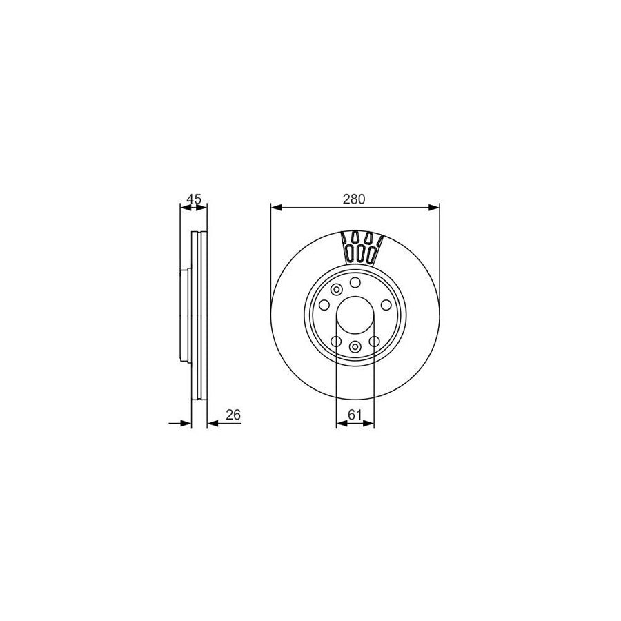 BOSCH 0 986 479 576 Brake Disc suitable for MERCEDES BENZ CITAN Vented Coated Alloyed High carbon with bolts screws